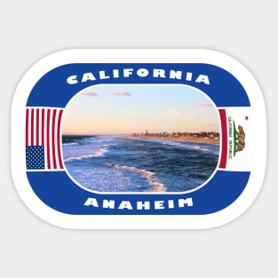 California, Anaheim City, USA Sticker